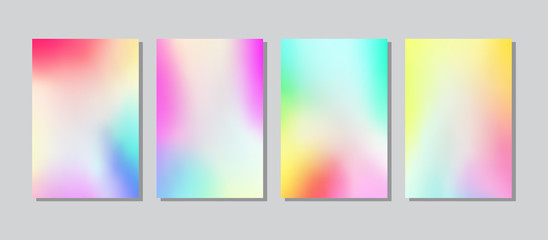 Fototapeta premium Screen gradient set with modern abstract backgrounds.