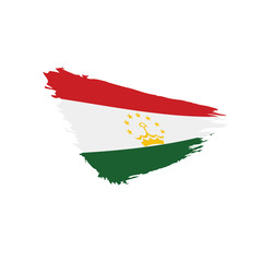 Tajikistan flag, vector illustration