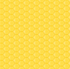 Seamless background of hexagonal honeycombs.