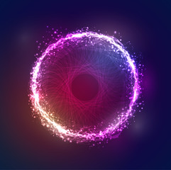 abstract vector background of glowing rays