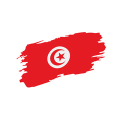 Tunisia flag, vector illustration
