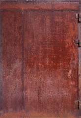 bright red texture of iron