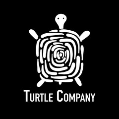 Turtle logo, silhouette for your design