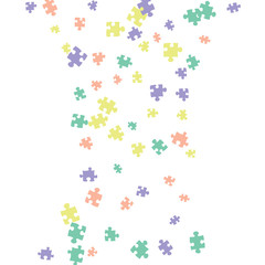 Confetti Background Pattern. Puzzle pieces and big ideas design, vector illustration graphic