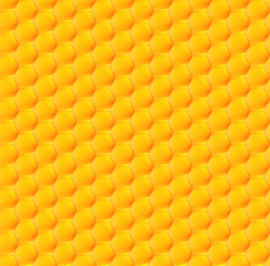 Seamless background of hexagonal honeycombs.