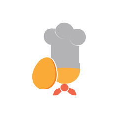 Egg Chef Logo Icon Design