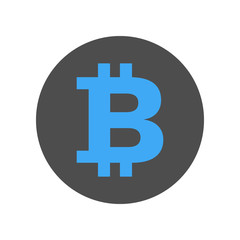 Fototapeta premium Bitcoin symbol. Vector icon.