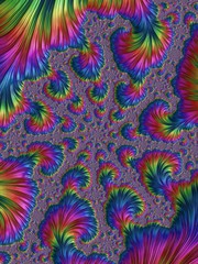 Immagine frattale multicolor