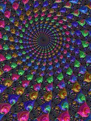 Immagine frattale multicolor