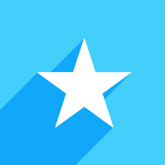 Obraz premium Star icon. Flat star sign isolated