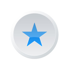 Fototapeta premium Star icon. Flat star sign isolated
