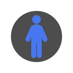 HUMAN silhouette icon . Vector.