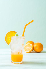 orange juice with soda