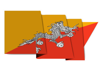 ブータン　 国旗　世界　アイコン