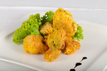 Fried broccoli