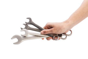 Wrench isolated on white