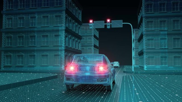 IoT car connect traffic information control system, Internet of things.2. 4k size