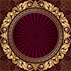 Golden decorative design