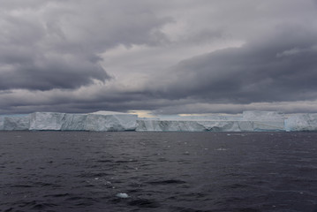 Tabular iceberg in Antarctica