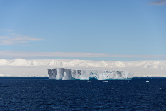 Tabular iceberg in Antarctica