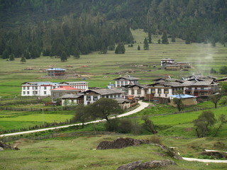 Simple village in Lulang