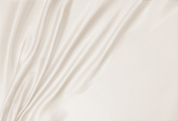 Obraz premium Smooth elegant golden silk or satin luxury cloth texture as wedding background. Luxurious background design. In Sepia toned. Retro style