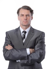 closeup portrait of handsome businessman.