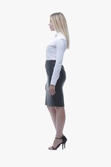 Fototapeta premium side view.confident young business lady