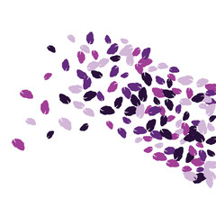 Vector Confetti Background Pattern. Element of design. Colored leaves on a white  background