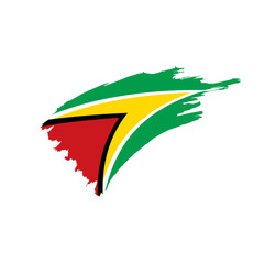 Guyana flag, vector illustration