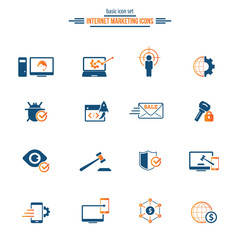 Internet Marketing Icons Set 