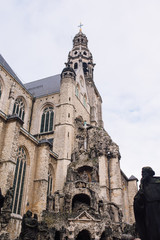 Fototapeta na wymiar St. Paul's Church (Sint-Pauluskerk), a Roman Catholic church with crucifix in Antwerp