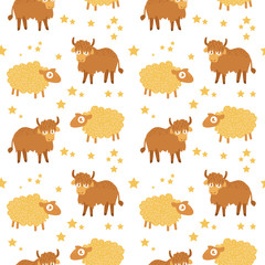 Obraz premium Children's seamless pattern. Vector
