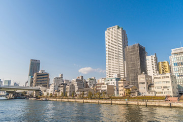 Fototapeta na wymiar Osaka cityscape - Nakanoshima district - Osaka Japan