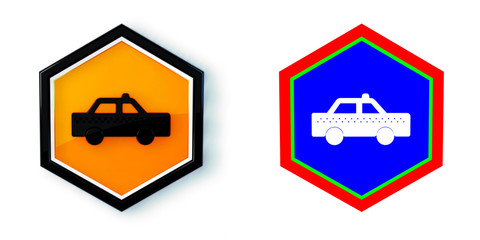 Ikona sześciobok 3D sześciokąt © vempireart