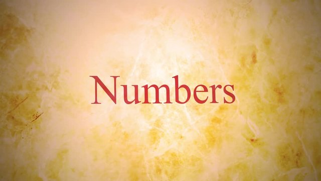 Books of the old testament in the bible series - Numbers