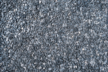 crushed grey stone on ground