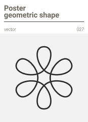 Poster minimal geometric vector shape 