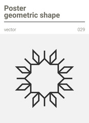 Poster minimal geometric vector shape 
