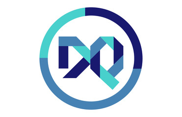 DQ Global Blue Ribbon letter Logo