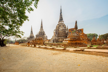 Fototapeta premium Built Structure, Monument, Old Ruin, Asia, Ayuthaya