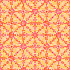 Abstract Seamless Background, Tile Pattern with Colorful Geometrical Figures. Eps10, Contains Transparencies. Vector