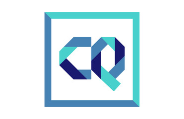 CQ Square Ribbon Letter Logo