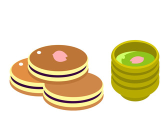 お茶とどら焼き