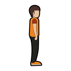 Man cartoon avatar vector illustration graphic design