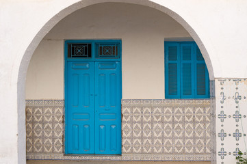Typische Fassade in Djerba