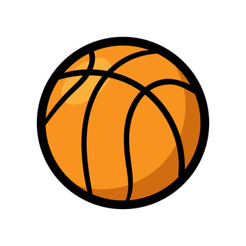 Cartoon Basketball Illustration