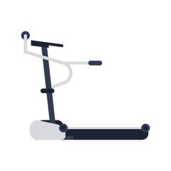 Walking machine gym equipment vector illustration graphic design