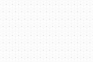 Geometric pattern with connected line and dots.