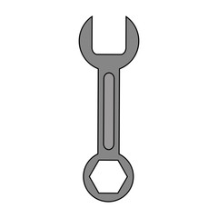 Wrench construction tool vector illustration graphic design